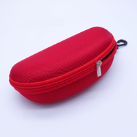 Accessoires : Étui rigide en EVA anti-écrasement avec fermeture éclair pour lunettes, support de rangement pour lunettes de soleil et de sport, personnalisable avec logo