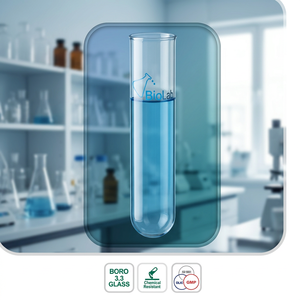 Tubo de Ensayo de Vidrio Boro 3.3 Transparente, Recipiente para Muestras de Laboratorio, Uso Químico en Laboratorio - Product Image 3
