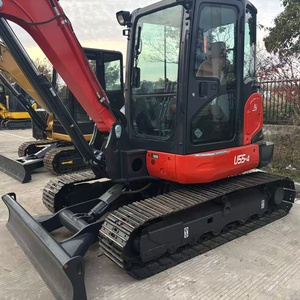 Excavadora Usada Original Kubota U55-4 de Japón, 5.5 Toneladas, Pocas Horas de Uso, Miniexcavadora de Segunda Mano Kubota U55 Kx163 Kx155 - Product Image 6