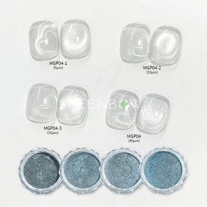 Sheenbow-Oeil de Chat Magnétique en <span class=keywords><strong>Porcelaine</strong></span> Blanche, <span class=keywords><strong>Poudre</strong></span> Magique pour Nail Art - Product Image 2