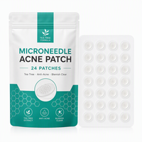 Parches de microagujas al por mayor para el acné y las espinillas con extracto de árbol de té, antiacné y antiimperfecciones para el cuidado facial de la piel.