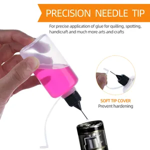 PET 2 Oz 60ml 4 Oz 120ml Plastic Glue Applicator Needle Squeeze Bottle For DIY Craft Painting