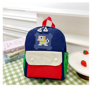 Customize Logo Contrast Color Kids <b>Backpack</b> <b>Lightweight</b> Toddler Travel Bag Kindergarten Soft Children's School Bag for Teenagers - Product Image 6