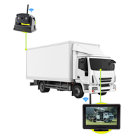 Mini moniteur sans fil de 5 pouces avec caméra de recul pour voiture, caméra de recul 2,4G WiFi, petit moniteur LCD, système de caméra de voiture étanche