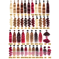 KEMY FACTORY Nouveau pour les paquets de cheveux indiens de couleur ombrée Kinky Curly Remy Virgin Human Hair Machine Double Weft Weave Extensions