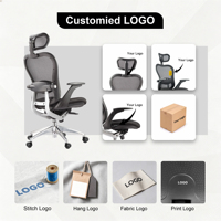 Kabel Chaise de bureau ergonomique de haute qualité, confortable, à dossier haut, design en maille, style traditionnel pour ordinateur
