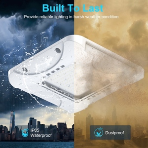 Lampes de canopée LED 100W, 150W/120W/90W, CCT réglable 4500K/5000K/5700K, 100-277VAC, IP65, ETL, lampes de canopée commerciales pour garage, atelier - Product Image 5