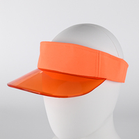 Casquette de soleil personnalisée en PVC transparent avec protection UV, multicolore, logo personnalisé, casquette en plastique, visière de golf