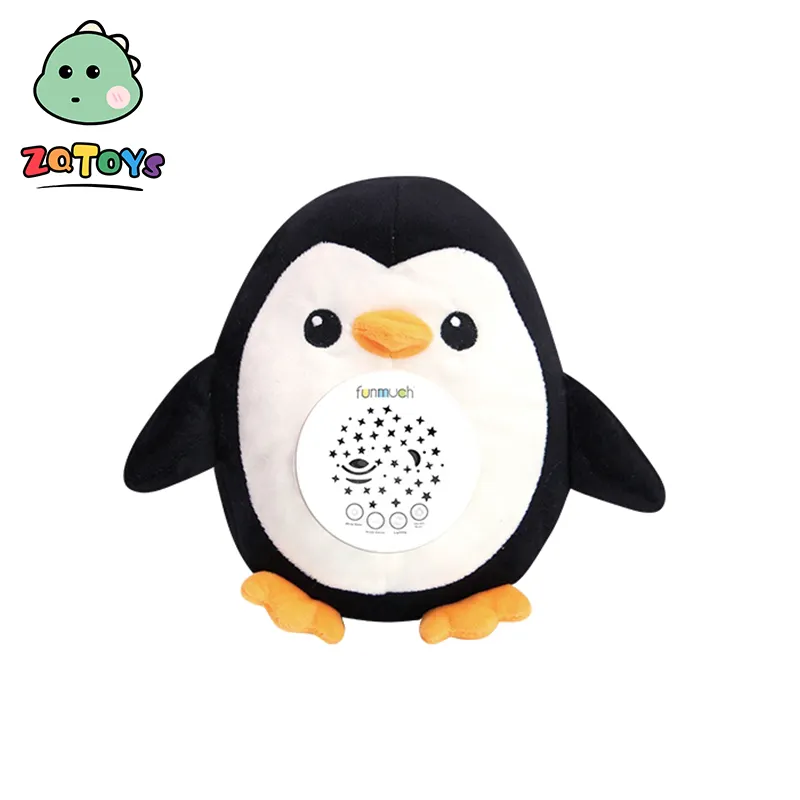 Zhiqu детская пустышка плач активируемый датчик игрушки пингвин белый шум звуковая машина