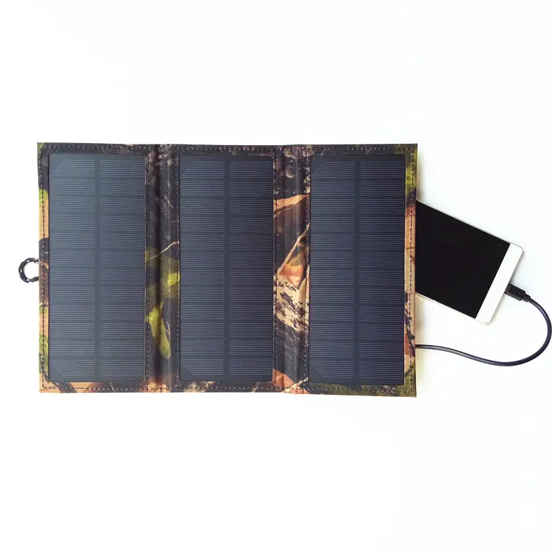 5V 5W solar power portable foldable charger for mobile phone