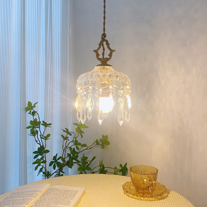 โคมไฟระย้าคริสตัล Qiao Sheng รุ่น E14 LED ทรงกลม หัวเดียว สำหรับห้องนอน ทางเข้าบ้าน ระเบียง - Product Image 3