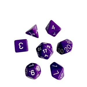 DND d & d-Juego de dados de plástico poliédricos, juego de dados de colores sólidos personalizados, 7 Uds. Por juego, alta calidad, venta al por mayor - Product Image 4