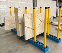 Étagère de stockage en acier démontable robuste pour dalles de granit et marbre, type A, vente en gros