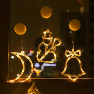 Рождественская сказочная гирлянда Nicro, гирлянда, звезда, Луна, садовая занавеска, комнатное окно, праздничное дерево, декоративное освещение, светодиодная гирлянда на солнечной батарее