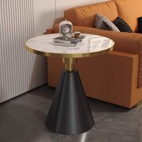 Ensemble de tables basses rondes modernes nordiques, table d'appoint de canapé, meubles de luxe pour table d'appoint de canapé, personnalisable