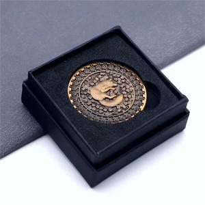 Nhà máy tùy chỉnh kim loại đồng xu Hộp Quà Tặng bule và bao bì màu đen trường hợp - Product Image 6