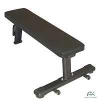 Banc plat professionnel d'entraînement athlétique d'élite avec roues intégrées et poignée pour station d'agilité haute intensité