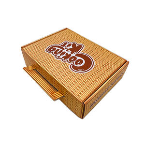 New Arrival Color Customized Size Corrugated Mailer Paper Gift <b>Box</b> With Handle - Product Image 6