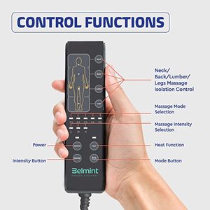 Traagschuim Massagemat Met Warmte, 6 Therapie Verwarmingskussen, 10 Vibratiemotoren Massagematraskussen, Massagekussen Voor Het Hele Lichaam - Product Image 2