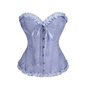 Cross-border Dark Gothic Velvet Lace-up Corset Halloween Lace <b>Patchwork</b> Sling Tank <b>Top</b> Breathable Bustier Short Polyester - Product Image 4