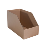 Boîte de papier en carton d'étagère pour le stockage de pièces d'entrepôt de commerce électronique Tri diagonal avec stratification mate et gaufrage pour le stockage