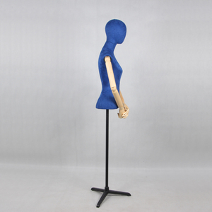 Maniquí de terciopelo ajustable a la moda para mujer, media parte superior del cuerpo, torso, <span class=keywords><strong>busto</strong></span>, <span class=keywords><strong>modista</strong></span> para mujer - Product Image 4