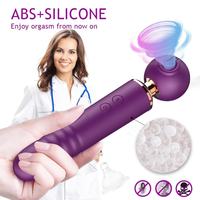 Vibrateur électrique portatif en gros à 10 fréquences pour femmes, sextoy télescopique avec masseur personnel étanche
