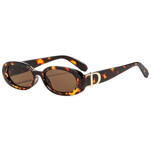 Gafas de sol ovaladas con montura completa UV400, moda para mujer, protección solar para adultos - Product Image 3