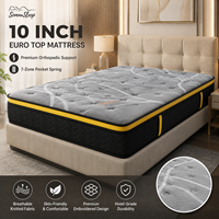 Matelas pliant pour hôtel et usage domestique, taille King et Queen, emballé en boîte, ressorts ensachés, mousse à mémoire de forme, orthopédique, compressé