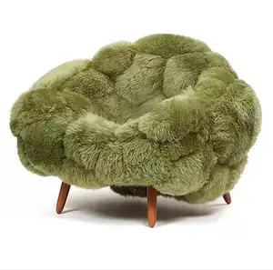 Designer italiano criativo sofá cadeira hotel beleza salão recepção bonito pelúcia sofá