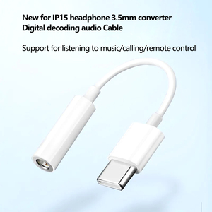 Vente chaude USB C 3.5mm Câble <span class=keywords><strong>Adaptateur</strong></span> Audio Type C Dongle HiFi DAC pour Ios 15 <span class=keywords><strong>Samsung</strong></span>-Nouvelle Condition AUX Jack Casque AC DC - Product Image 3
