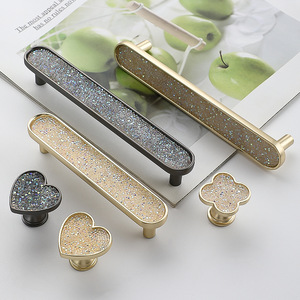 Tay nắm tủ bếp, tay nắm tủ, tay nắm cửa, tay nắm ngăn kéo, tay nắm tủ bếp cao cấp mạ vàng xám kim cương - Product Image 1