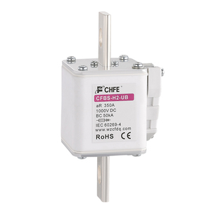 Fusible de protection pour stockage d'énergie 1000Vdc 1500Vdc 100A-350A, fusible céramique en cuivre, capacité de coupure 50kA pour la protection des batteries - Product Image 1