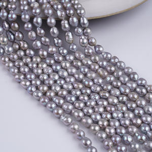 Perles d'eau douce Edison de Zhuji, vente en gros, 7 mm, perles blanches en vrac pour la fabrication de bijoux DIY - Product Image 5