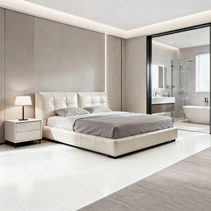 Vente en gros d'usine de beaux prix ensembles de meubles de chambre d'hôtel projet de meubles d'hôtel lit de chambre <span class=keywords><strong>à</strong></span> coucher lit d'hôtel en cuir <span class=keywords><strong>3</strong></span> étoiles 5 étoiles - Product Image 1