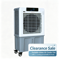 Enfriador de Aire Evaporativo Móvil de 2000 CFM con Ruedas, Bajo Nivel de Ruido, Ahorro de Energía, Enfriamiento Comercial para Hoteles, Bares y Servicios de Catering