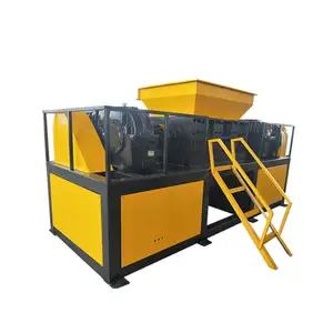 chipper/foam/small metal/tire shredder machine/plastic/cardboard/scrap metal/double shaft shredder on sale