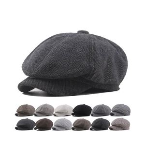 Gorra Octogonal Retro Casual de Moda para Hombre y Mujer, Boina Lisa, 100% Algodón, Ajustable, de Alta Calidad - Product Image 1