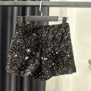 Nouvelle jupe courte à trois quarts pour femmes, style tendance, entièrement recouverte de strass brillants, fermeture éclair résistante, pour boîte de nuit - Product Image 4