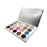Maquillage cosmétique Palette de fards à paupières hautement pigmentés Marque privée Vente en gros Surface chatoyante Emballage cosmétique de luxe Boîtes rigides