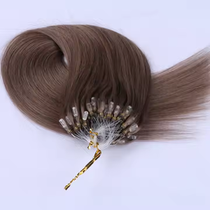 Grosir pre-bonded 12A murni Virgin ditarik ganda ekstensi rambut Remy Cincin mikro Dan tautan <span class=keywords><strong>Loop</strong></span> mikro manik pakan rambut - Product Image 5