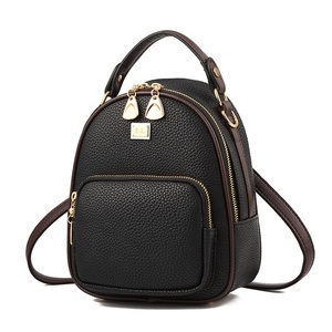 Women's Solid Color Casual Sport <b>Backpack</b> Waterproof Shoulder Bag <b>Large</b> Capacity Bag - Product Image 1
