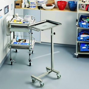 Surgical Instrument <strong>Trolley</strong> with One Shelf Medical Equipment Operating <strong>Dressing</strong> <strong>Trolley</strong> Stainless Steel Cart for Hospital - Product Image 5