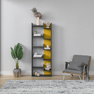 Bibliothèque moderne en bois au design simple et à 5 niveaux Bibliothèques Bibliothèque Mobilier <span class=keywords><strong>Bibliotheque</strong></span> - Product Image 1