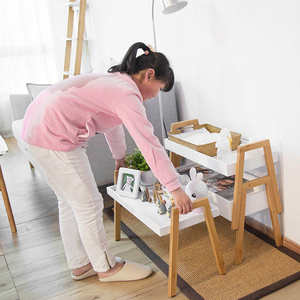 3 Ensembles de Étagères de Rangement en Bambou Multi-Niveaux avec Roulettes pour Salon, Cuisine, Présentoir de Plantes, Taille Personnalisée, Haute Précision - Product Image 2