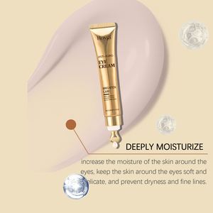 Crème pour les yeux élastique, hydratante, adoucissante, liftante pour la peau autour des yeux, essence de soin des yeux à masser, crème pour les yeux - Product Image 4