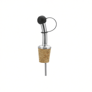 Vertedor de Botellas con Tapón de Corcho, Boquilla Metálica, Accesorio para Botellas de Vino - Product Image 2