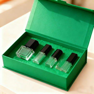 Tùy Chỉnh Màu Hồng Mỹ Phẩm Cứng Nhắc Bìa Bao Bì Hộp Có Thể Tái Chế Từ Đóng Cửa Bốn Màu In Ấn UV Lớp Phủ Cho Sơn Móng Tay - Product Image 2