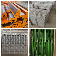 Système de coffrage modulaire en acier robuste et réutilisable pour la construction de murs, dalles et colonnes en béton