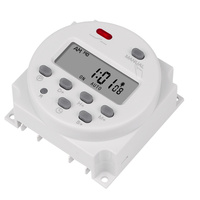 CN101S- SINOTIMER CN101S Interruptor Temporizador Digital LCD de 1 Segundo de Intervalo, 5V 12V 24V 110V 220V, Relé de Tiempo Programable